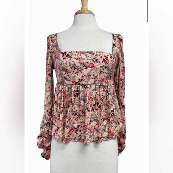 FREE PEOPLE floral blouse - Picture 4 of 8